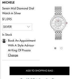 New Michele Womens Watch